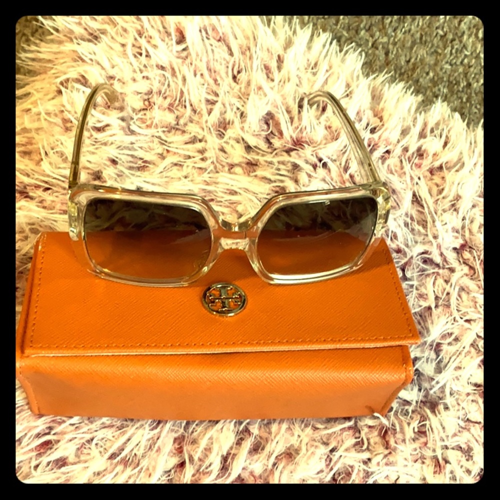 Ombre Plastic Oversized/Square Sunglasses